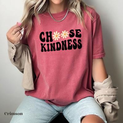 Choose Kindness Graphic T shirt By Comfort Colors – Retro Daisy Shirt, Summer Mental Health Tee, Be Kind Shirt, Teacher Tee, Teacher Appreciation Gift, Mental Health Shirt, Back to School T shirt