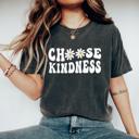  Choose Kindness Graphic T shirt By Comfort Colors – Retro Daisy Shirt, Summer Mental Health Tee, Be Kind Shirt, Teacher Tee, Teacher Appreciation Gift, Mental Health Shirt, Back to School T shirt