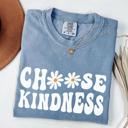  Choose Kindness Graphic T shirt By Comfort Colors – Retro Daisy Shirt, Summer Mental Health Tee, Be Kind Shirt, Teacher Tee, Teacher Appreciation Gift, Mental Health Shirt, Back to School T shirt