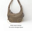  Casual Crossbody Shoulder Bag, Dumpling Bag with Pockets, Adjustable Strap Hobo Purse, Lightweight Everyday Travel Bag