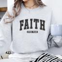  Faith over fear Sweatshirt, Christian Graphic Crewneck Pullover – Faith Quote Sweater, Religious Apparel, Positive Message Top, Gift for Women