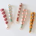  Flower Macrame Keychain and Phone Strap – Boho Daisy Bag Charm, Aesthetic Cotton String Wristlet Lanyard, Cute Purse Accessory Gift