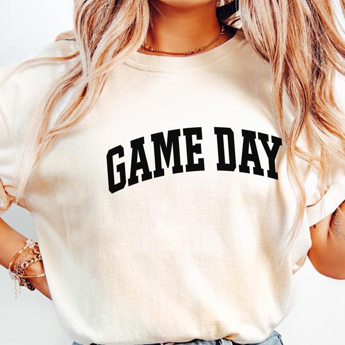 Game Day Comfort Colors Graphic Tee – Unisex Fit, Retro Sporty Shirt, Tailgate Outfit, Watch Party Look, Team Spirit Tee, Gift for Her