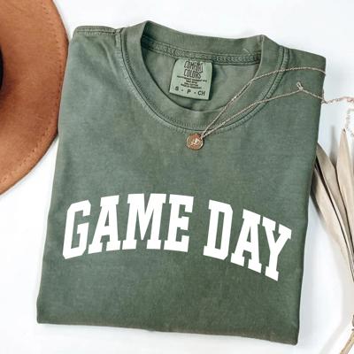 Game Day Comfort Colors Graphic Tee – Unisex Fit, Retro Sporty Shirt, Tailgate Outfit, Watch Party Look, Team Spirit Tee, Gift for Her