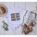  Game Day T shirt, Lightning Football Shirt, Retro Distressed Graphic Tee, Fall Sports Fan Outfit, College Gameday Shirt