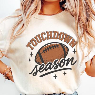 Touchdown Season Graphic Tee – Vintage Football Game Day Shirt, Fall Sports Fan Top, Bachelorette Party Outfit, Gift for Her