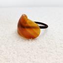  Resin Hair Tie | Chunky Hair Elastic Ties | Retro Acetate Ponytail Holder | Minimalist Hair Accessories | Leopard Curve Hair Tie
