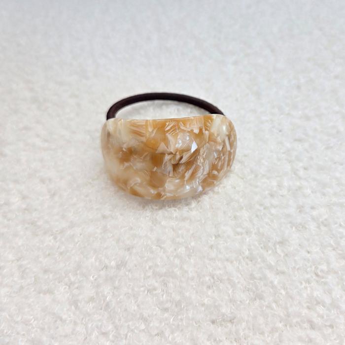 Resin Hair Tie | Chunky Hair Elastic Ties | Retro Acetate Ponytail Holder | Minimalist Hair Accessories | Leopard Curve Hair Tie
