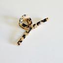  Loop Design Hair Claw Clips, Large Metal Claw Clip, Tortoise Shell Claw Clip, Gifts for her, Bridal, Bridesmaid, Cellulose Acetate