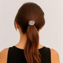  Tortoise Shell Hair Tie | Chunky Hair elastic ties | Retro Marble Ponytail Holder | Minimalist Hair Accessories | Leopard Hair Tie