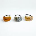  Resin Hair Tie | Chunky Hair Elastic Ties | Retro Acetate Ponytail Holder | Minimalist Hair Accessories | Leopard Curve Hair Tie
