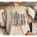  Hello Hunting Season Sweatshirt, He's Hunting Shirt, Hunting Sweatshirt, Hunting Wife T shirt, Abandoned Hunting Wife Sweater, Deer Sweater