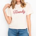  Howdy Crop Top by Comfort Colors, Western Shirt, Vintage Country Girl Aesthetic – Summer Rodeo Style, Y2K Cowgirl Crop Top, Country Concert Outfit, Bachelorette T Shirt, Gift for Her