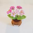 Rosie Petals Crochet Flower Hug Pot – Emotional Support Potted Plant with Positive Message, Gift for Mom, Dad, or Teacher, Amigurumi Home Decor