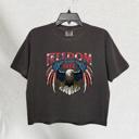  Freedom Is Not Free Comfort Colors Crop Top, Patriotic Eagle Graphic Tee – 4th of July T Shirt, Military Appreciation Gift, Vintage American Flag Top, USA Independence Day Outfit, Country Girl Style