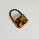  Tortoise Shell Hair Tie, Leopard Cuff Ponytail Holder, Retro Acetate Elastic, Vintage Hair Accessory, Elastic Band Cuff, Gift for Her