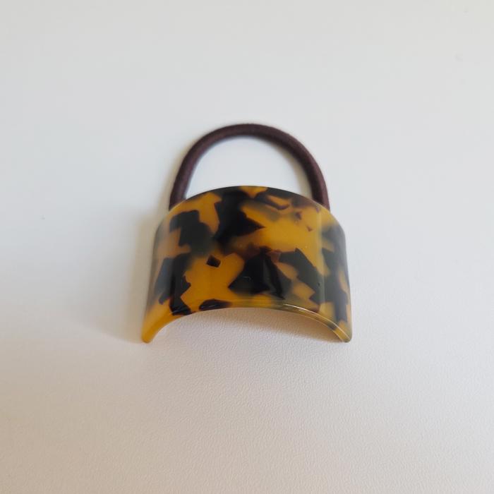 Tortoise Shell Hair Tie, Leopard Cuff Ponytail Holder, Retro Acetate Elastic, Vintage Hair Accessory, Elastic Band Cuff, Gift for Her