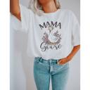  Mama Goose Graphic Tee by Comfort Colors – Cute Floral Duck Shirt for Moms, Funny Farm Animal T-Shirt, Gift for Her or Baby Shower