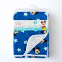  Disney Baby Boy Blanket with Mickey Mouse Print, Soft Baby Blanket 30x40, Cudlie Baby Blanket, Baby Shower Gift for Newborn or Toddler Boys – Blue