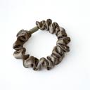  5pcs Satin Scrunchies Set, Neutral Fabric Hair Ties, Elastic Ponytail Holders, Everyday Bun Accessories, Simple Hair Scrunchy Pack Gift