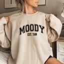  Moody Graphic Sweatshirt, Funny Sweatshirt, Cozy Fall & Winter Sweater, Loungewear Gift for Her