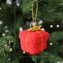  Crochet Ornament Set, Christmas Tree Decorations, Cozy Holiday Decor, Knitted Gift Set, Xmas Ornaments