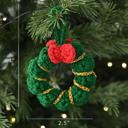  Crochet Ornament Set, Christmas Tree Decorations, Cozy Holiday Decor, Knitted Gift Set, Xmas Ornaments