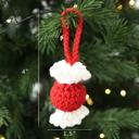  Crochet Ornament Set, Christmas Tree Decorations, Cozy Holiday Decor, Knitted Gift Set, Xmas Ornaments