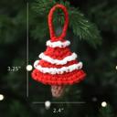  Crochet Ornament Set, Christmas Tree Decorations, Cozy Holiday Decor, Knitted Gift Set, Xmas Ornaments