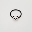  Panda Hair Tie Set of 2, Cute Animal Elastic Ponytail Holder, Kids Girls Hair Accessory, Cartoon Panda Headband, Black & White Kawaii Hair Elastic
