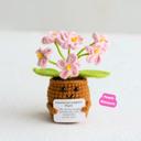  Crochet Flower Hug Pot – Emotional Support Potted Plant with Positive Message, Gift for Mom, Dad, or Teacher, Amigurumi Home Decor