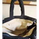  Black Quilted Puffer Tote Bag with Zipper, Large Soft Shoulder Bag for Women, Minimalist Padded Handbag, Cozy Winter Travel Purse, Everyday Work Bag, Gift for Her