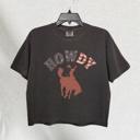  Howdy Western Comfort Colors Crop Top, Vintage Patriotic Cowgirl T Shirt – Rodeo Aesthetic, Independence Day Outfit, Country Concert Look, Gift for Her