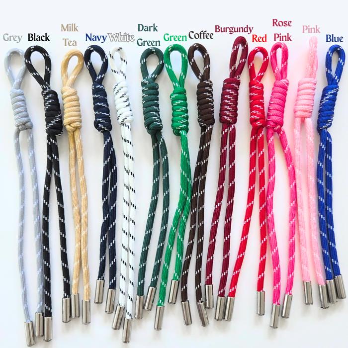 Custom Rope Bag Charm | Personalized Name Chain Purse Charm | Handmade Paracord Bag Accessory for Handbags & Tote