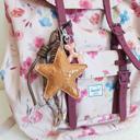 Star Bag Charm Keychain, Cute Balloon Dog Charm, Star Leather & Rope Loop, Aesthetic Bag Accessory, Gift for Her, Backpack decoration