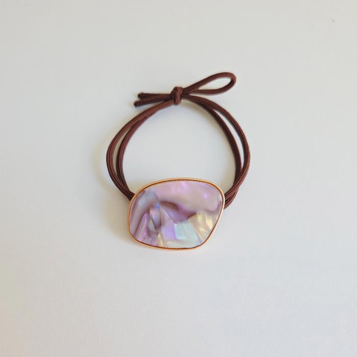 Tortoise Shell Hair Tie | Chunky Hair elastic ties | Retro Marble Ponytail Holder | Minimalist Hair Accessories | Leopard Hair Tie