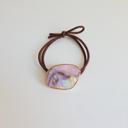 Marble Purple Tortoise Shell Hair Tie | Chunky Hair elastic ties | Retro Marble Ponytail Holder | Minimalist Hair Accessories | Leopard Hair Tie