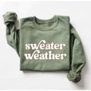  Sweater Weather Graphic Sweatshirt, Cozy Fall Pullover, Retro Autumn Top, Pumpkin Spice Season Outfit, Gift for Her