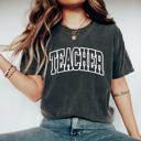  Retro Teacher Comfort Colors T Shirt, Teacher Tee, Teacher Appreciation Gift, Back to School Shirt, Unisex Staff Gift