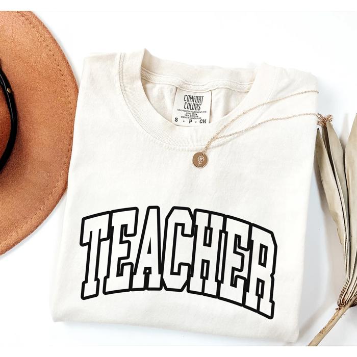 Retro Teacher Comfort Colors T Shirt, Teacher Tee, Teacher Appreciation Gift, Back to School Shirt, Unisex Staff Gift