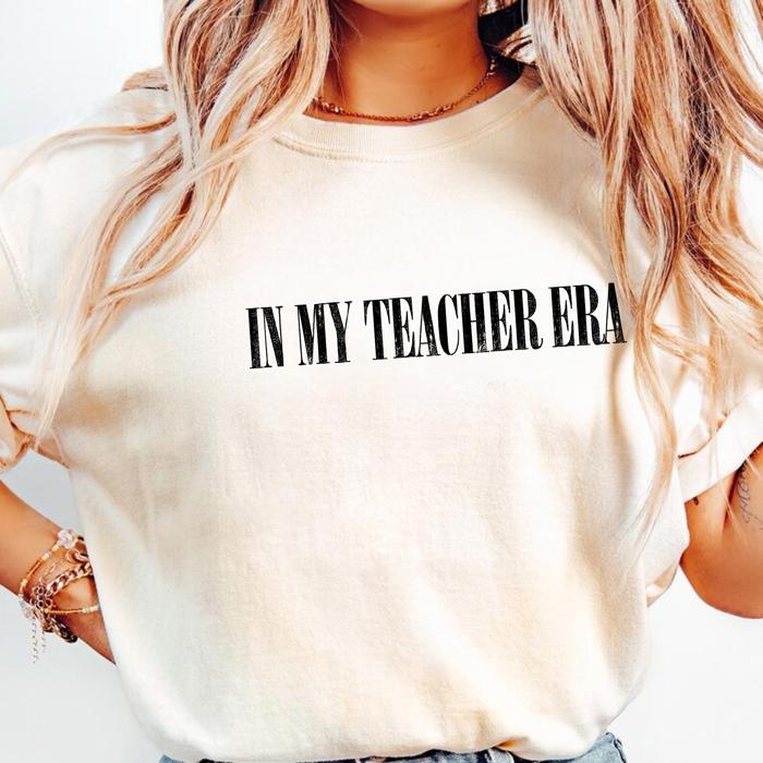 In My Teacher Era Retro Tee – Trendy Teacher Appreciation Shirt