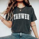  YAHWEH Graphic T-Shirt by Comfort Colors, Bold Christian Tee for Women, Distressed Faith Shirt, Church Outfit, Faith-Based T-Shirt, Gift for Her