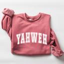 Yahweh Christian Sweatshirt, Sport Grey Bible Verse Pullover, Faith Graphic Sweatshirt for Women, Religious Crewneck, Christian Gift for Her