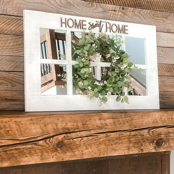 Personalized Farmhouse Home Decor Window Mirror