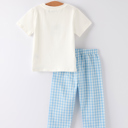  Blue Smocked Church Christ Bishop Christening Boys'Set