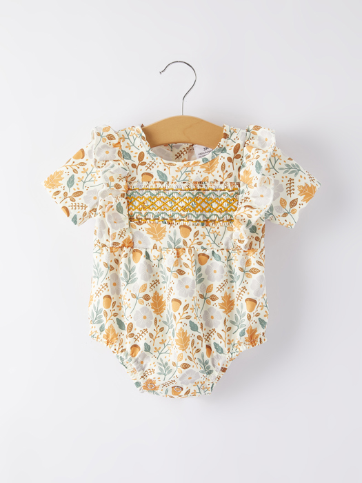 Baby Girls Floral Print Romper