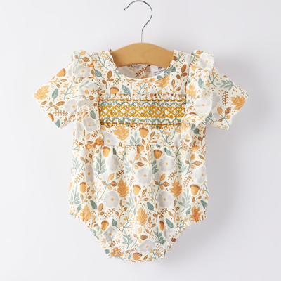 Baby Girls Floral Print Romper
