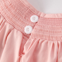  Toddler Girls Horse Smocking Embroidered Coral Dress
