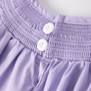  Girls Butterfly Smocking Embroidered Purple Dress