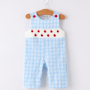  Back-To-School Embroidery Baby Boys' Romper